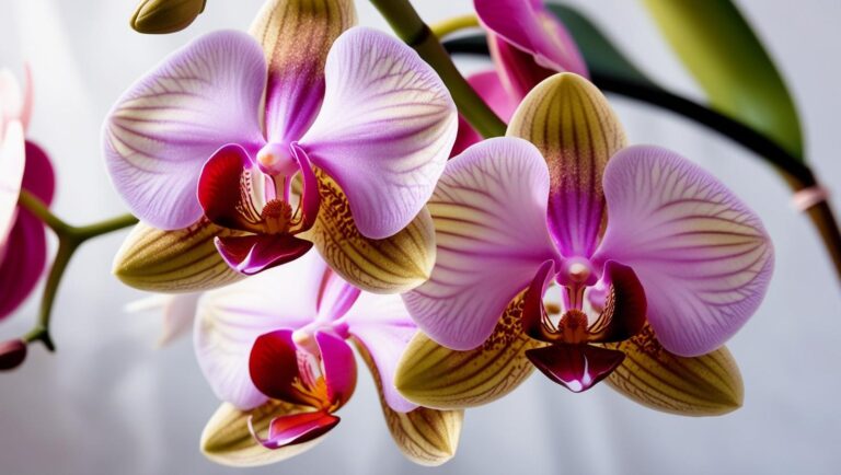 Orquídeas lilás com bordas douradas, lindas. Orquídeas na água, é possível cultivá-las sem substrato?