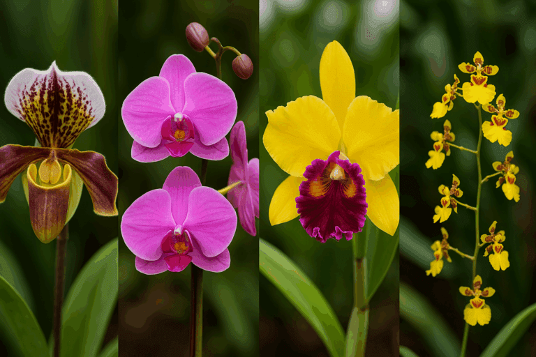 4 tipos de orquídeas
