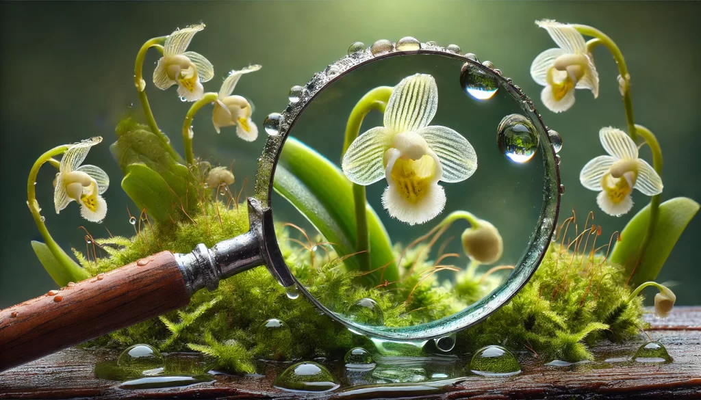 Micro-orquídea do gênero Platystele mede menos de 3 milímetros de diâmetro
